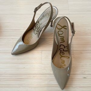 Sam Edelman Hastings Nude Patent Slingback